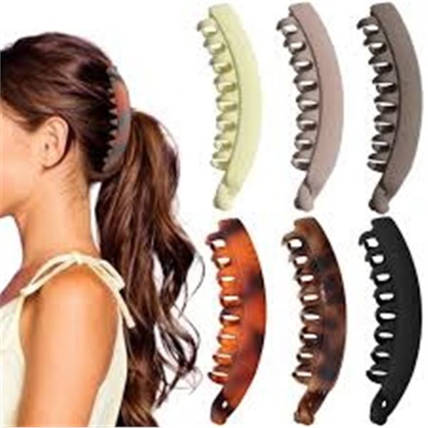 NEW 6 PACK 5.1INCH BANANA CLIP FOR WOMEN