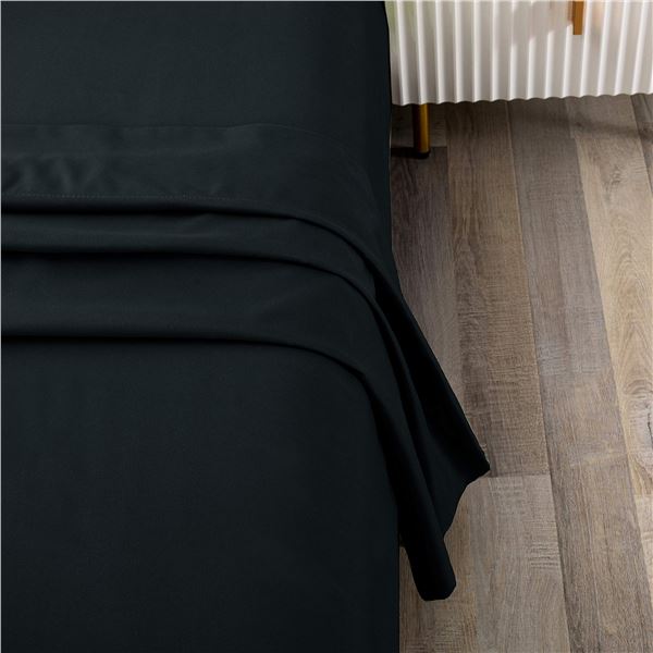 NEW TOUDOU SOFT BED SHEET BLACK TWIN
