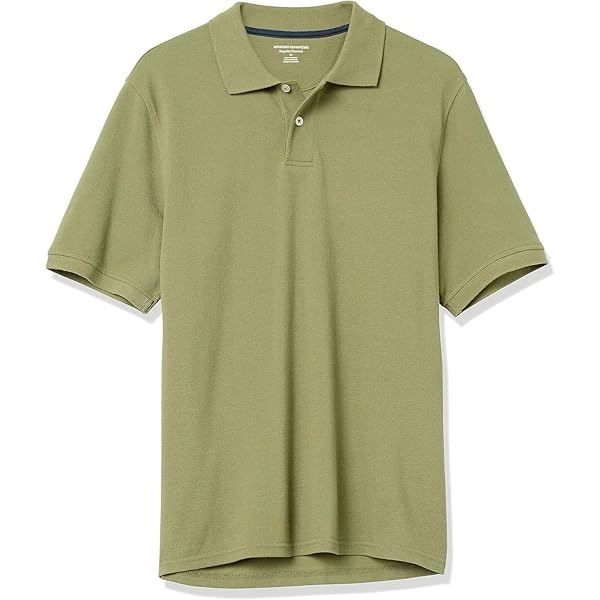 NEW AMAZON ESSENTIALS XXL GREEN BUTTON UP SHIRT