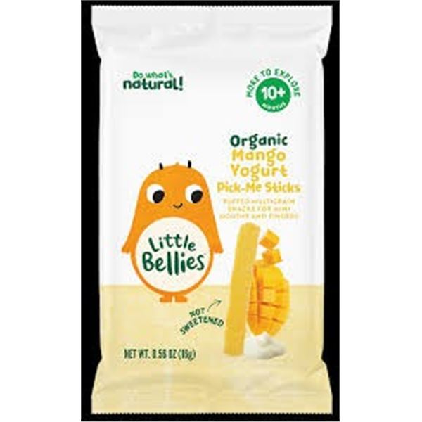 NEW 5 X 16G LITTLE BELLIES MANGO YOGURT STICKS