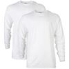 Image 1 : NEW 2 GILDAN MEDIUM WHITE LONG SLEEVE T SHIRT