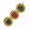 Image 4 : Kieselstein Cord Vintage 18k Green Gold Bloodstone Carnelian Intaglio Brooch Pin
