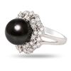 Image 2 : 12.40mm South Sea Pearl and 1.25 ctw Diamond Platinum Ring