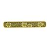 Image 1 : Antique Krementz 14K Gold Floral White & Green Enamel Petite Bar Pin Brooch