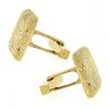 Image 2 : Vintage Tiffany & Co. Mens 18k Two Tone Gold Woven Textured Platter Cuff Links
