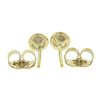 Image 2 : New 14k Yellow Gold 0.18 ctw Martini Bezel Round Brilliant Diamond Stud Earrings