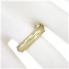 Image 3 : Solid 14k Gold 4.8mm Wide Domed Polished w/ Milgrain Stackable Wedding Band Ring