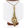 Image 3 : Vintage 14k Gold Collectible Lorgnette Opera Glasses & 35" Rope Chain Necklace