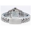Image 5 : Rolex Ladies Quickset Stainless Steel Red Vignette Diamond And Ruby Datejust Wri