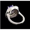 Image 3 : 14KT White Gold 3.18 ctw Tanzanite and Diamond Ring