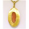 Image 5 : Antique Victorian 10K Yellow Gold Hand Carved & Set Cameo 16" Pendant Necklace