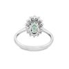 Image 5 : 14kt WG Green Sapphire & Dia Halo Ring ring