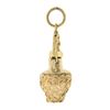 Image 4 : Vintage 14k Gold Textured Two-Handled Swinging Fragrance Jar Charm Pendant