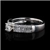 Image 2 : 0.40 ctw VS1 CLARITY CENTER Diamond Platinum Ring (0.81 ctw Diamonds) GIA CERTIF