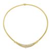 Image 3 : 18K Gold 1.85 ctw Round Brilliant & Baguette Diamond Omega Collier Chain Necklac