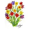 Image 1 : Jane SEYMOUR: Youthful Narcissus and Marigold Bouquet