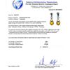 Image 4 : 4.29 ctw Yellow Sapphire and 0.70 ctw Diamond Platinum Earrings