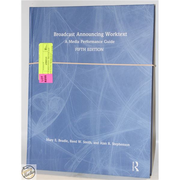 NEW HARDCOVER- BROADCAST ANNOUNCING WORKTEXT
