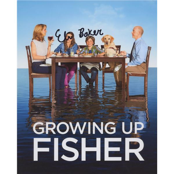 Eli Baker signed "Growing Up Fisher" mini poster