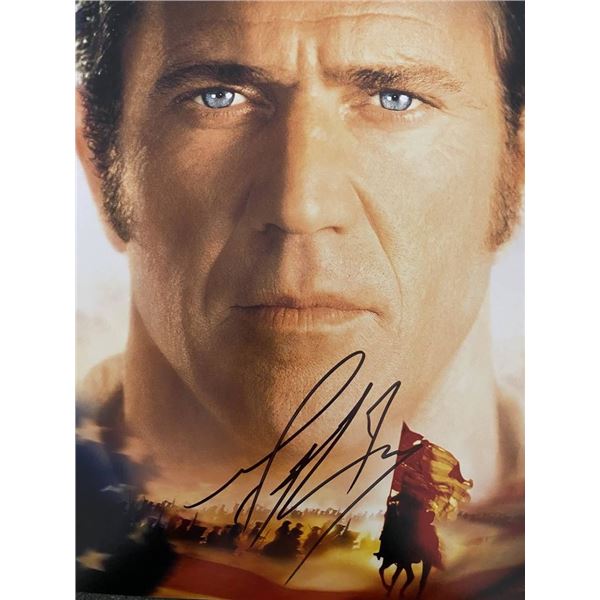 Braveheart Mel Gibson signed movie photo