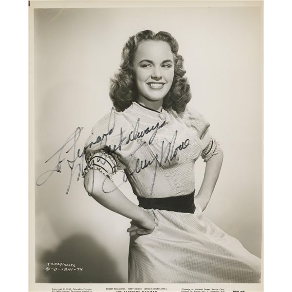 The Barefoot Mailman signed Terry Moore photo