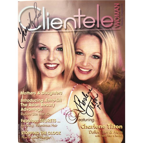 Charlene Tilton and Cherish Lee signed magazine