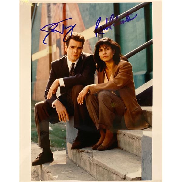 Crime & Punishment (1993) Jon Tenney and Rachel Ticotin Signed Photo