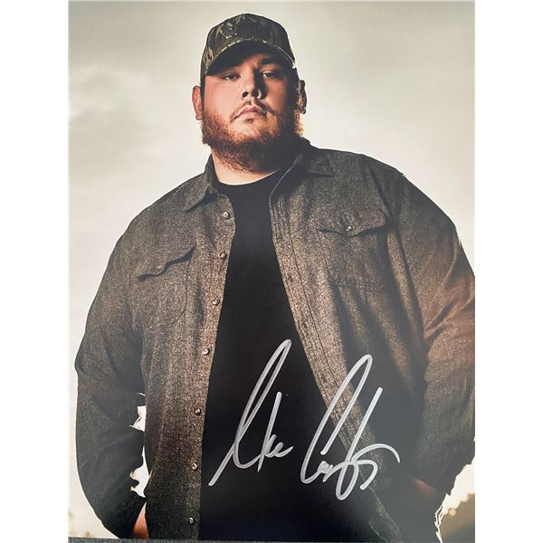 Luke Combs signed photo