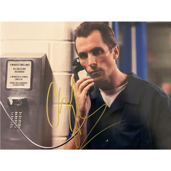 The Fighter Christian Bale signed movie photo. GFA Authenticated