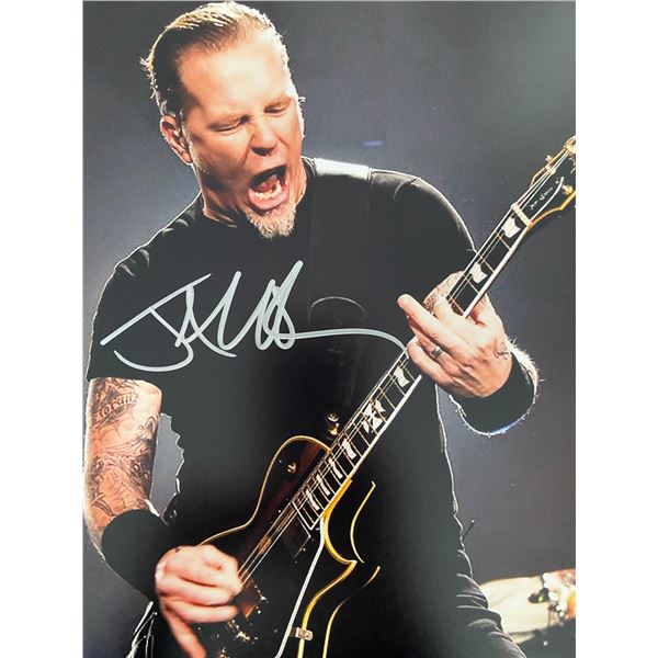 Metallica James Hetfield signed photo