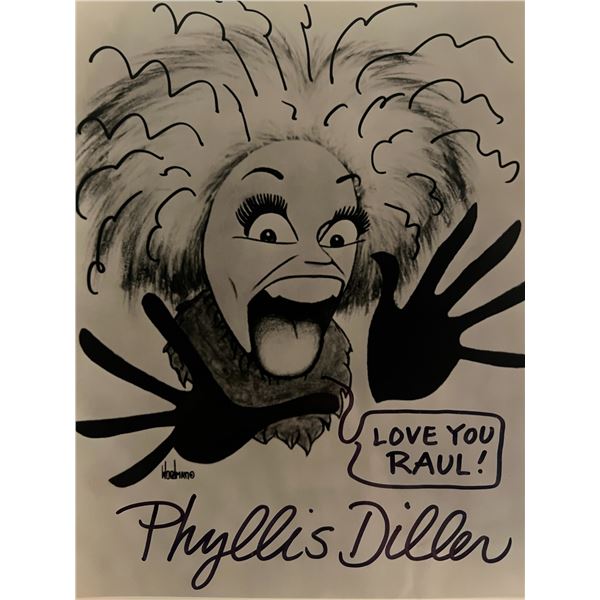 Phyllis Diller signed photo.