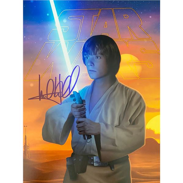 Star Wars Mark Hamill signed movie photo