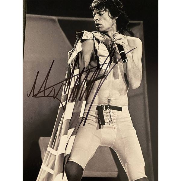 Rolling Stone Mick Jagger signed photo. GFA Authenticated