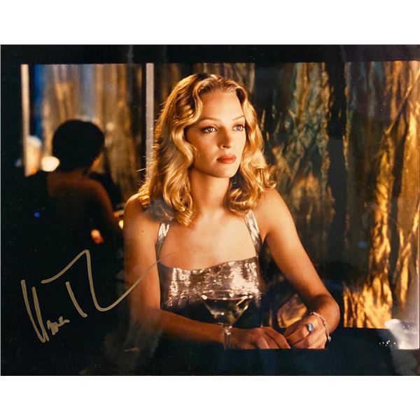 Pulp Fiction Uma Thurman signed movie photo