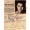 Image 1 : All my Children star Matt Borlenghi autographed invitation