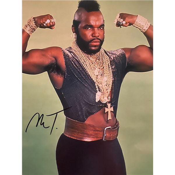 Mr. T signed photo. GFA Authenticated