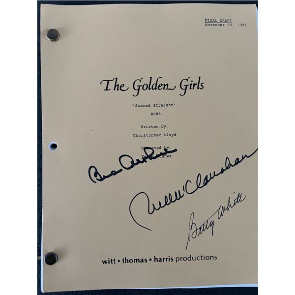 The Golden Girls cast signed script