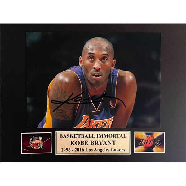 Kobe Bryant signed photo