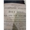 Image 9 : LARGE BIBLE WITH ANALYSIS CIRCA 1872 IN ROMAN NUMERALS