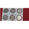 Image 11 : FOUR 1976, FIVE 198, THREE 1984, SIX 1985 $1 COINS