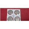 Image 3 : FOUR 1976, FIVE 198, THREE 1984, SIX 1985 $1 COINS