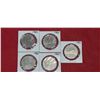 Image 4 : FOUR 1976, FIVE 198, THREE 1984, SIX 1985 $1 COINS