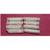 Image 1 : EIGHT ROLLS OF 1C COINS  - CIRCULATED