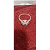 Image 2 : RUBY DIAMOND RING 14K WHITE GOLD BAND RETAILS $1900