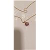 Image 2 : GOLD CHAIN COMES WITH RUBY AND DIAMOND PENDANT RETAILS $1200