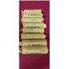 Image 1 : EIGHT ROLLS OF 1968 UNCIRCULATED NICKELS