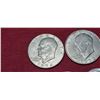 Image 2 : 1971, 72, AND 1985 HALF DOLLAR AND ONE 1974 EISENHOWER DOLLAR