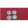 Image 1 : FOUR US 1943 STEEL PENNIES  - THREE ARE 1943S AND THE OTHER IS JUST 1943