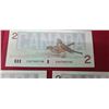 Image 2 : NINE SEQEUNCIAL AND UNCIRCULATED $2 BILLS