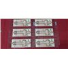 Image 8 : SIX SEQEUNCIAL AND UNCIRCULATED $2 BILLS